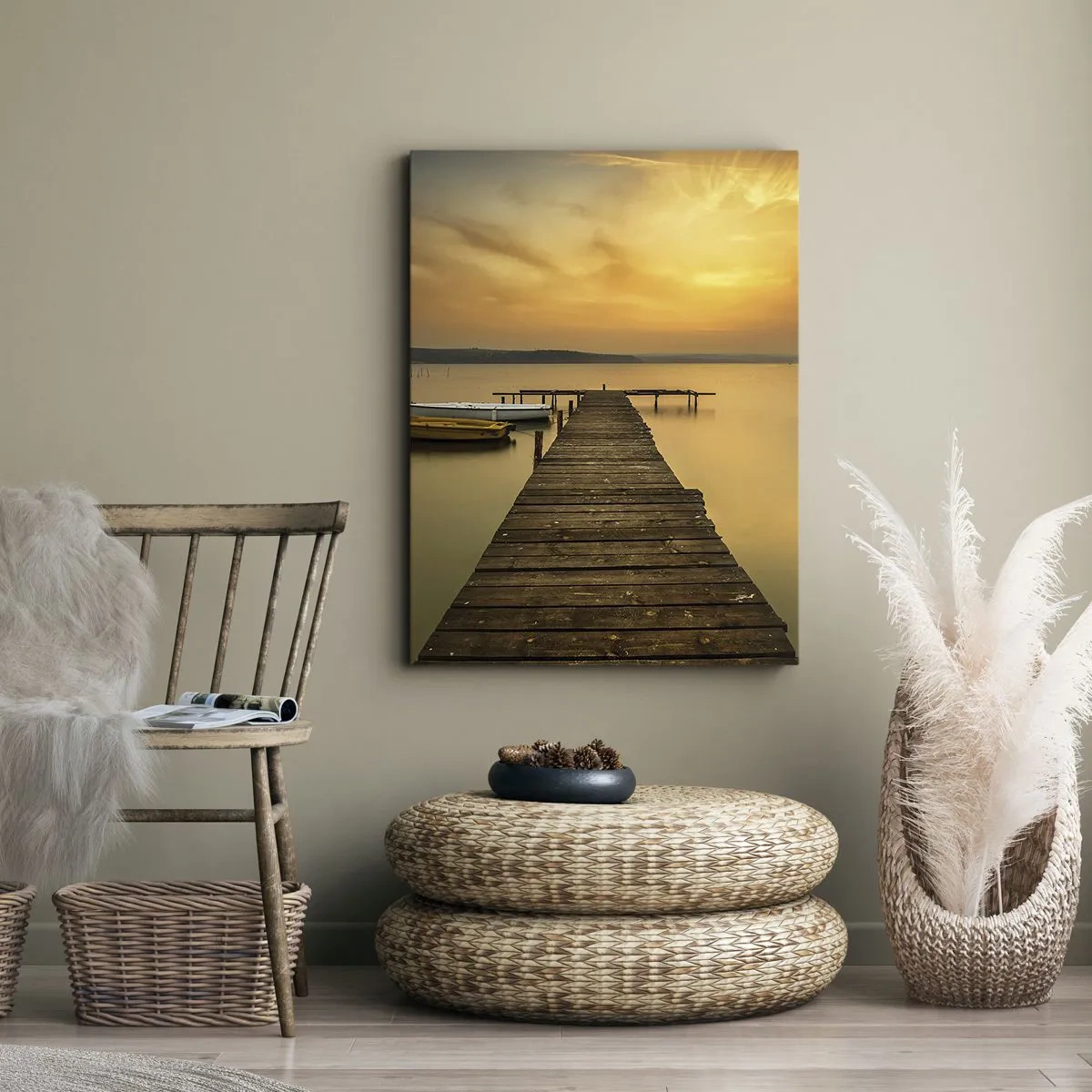 Canvastavla - Bild på duk - Jag öppnar guldhimmel för dig - 50x70 cm