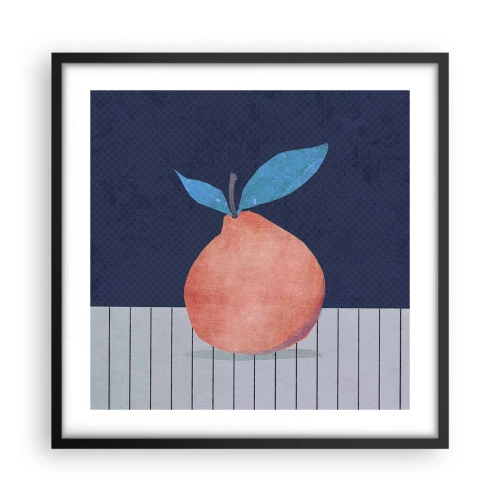 Affisch i svart ram - Konvexitet och planhet - 50x50 cm