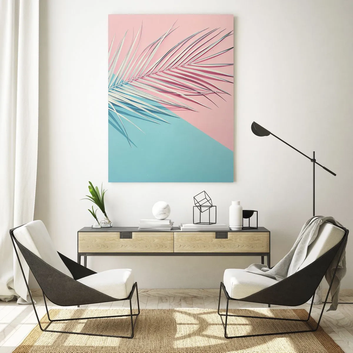 Glastavla - Bild på glas - Tropisk impression - 50x70 cm
