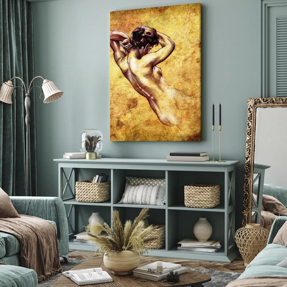 Canvastavla - Bild på duk - Upptäckt men fortfarande en hemlighet - 50x70 cm