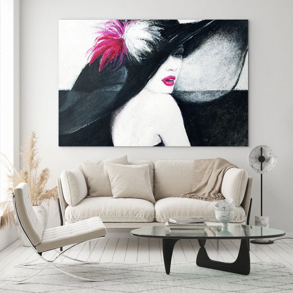 Glastavla - Bild på glas - Alltid hemlighet - 100x70 cm