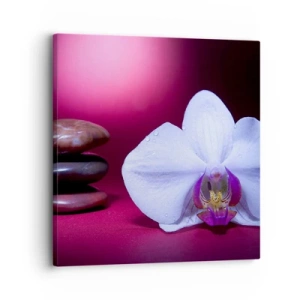 Canvastavla - Bild på duk - En fräschhetsstudie i violett - 30x30 cm