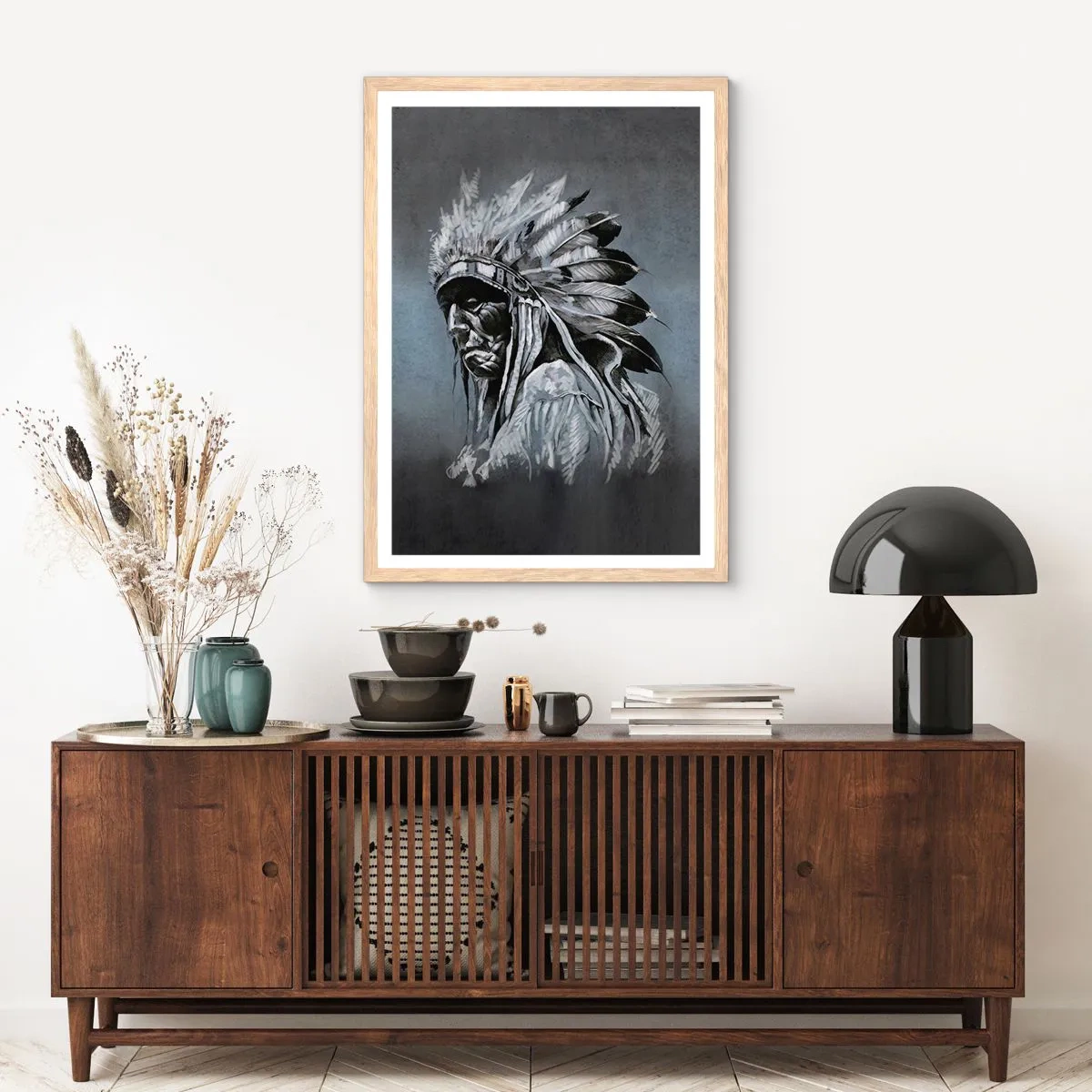 Affisch i ram av ljusek - Tillbaka till rötterna - 61x91 cm