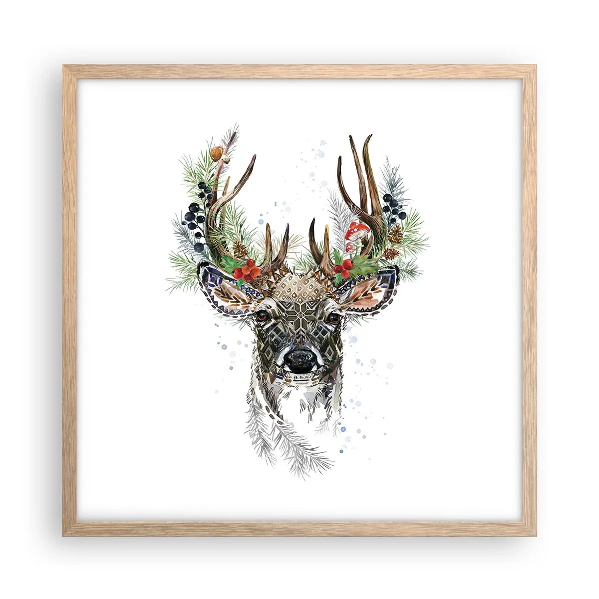 Affisch i ram av ljusek - I högtidskläder - 50x50 cm