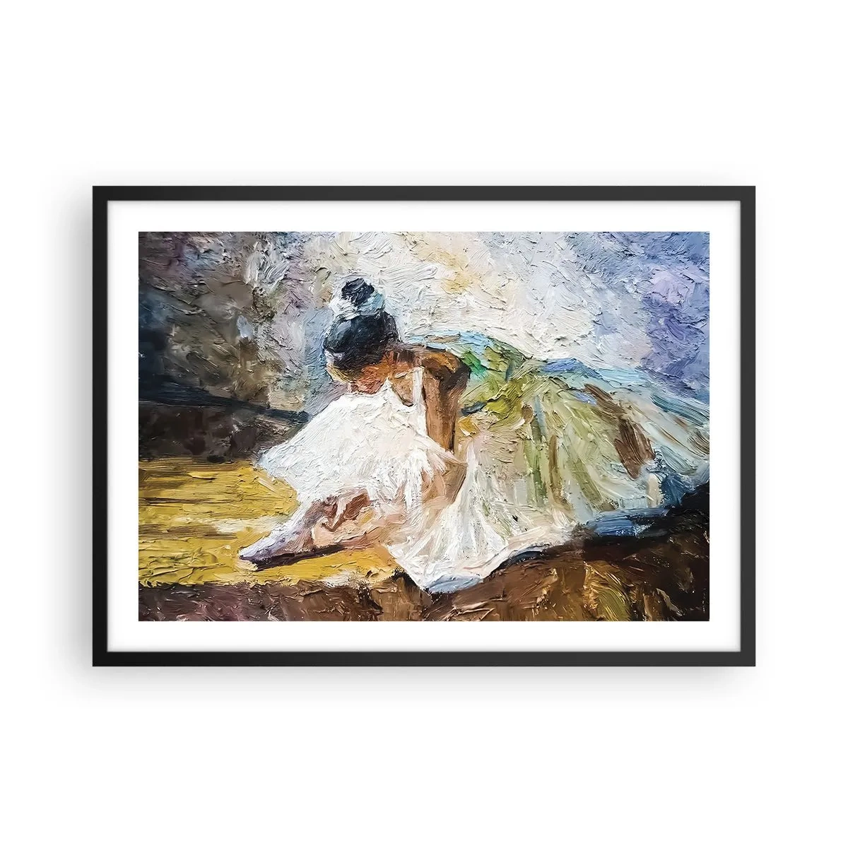 Affisch i svart ram - Från Degas tavla - 70x50 cm