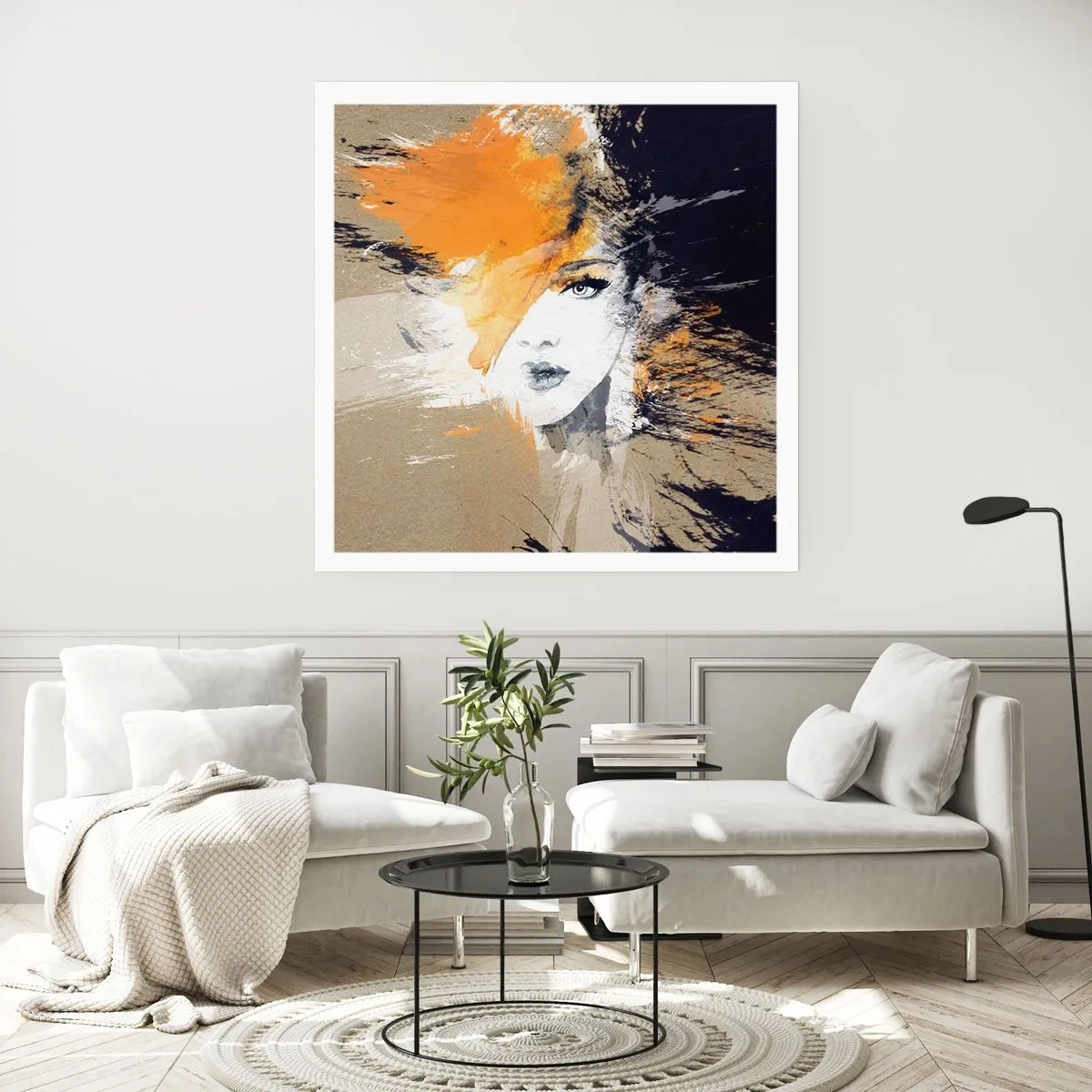 Affisch - Och så blir det ljus - 40x40 cm