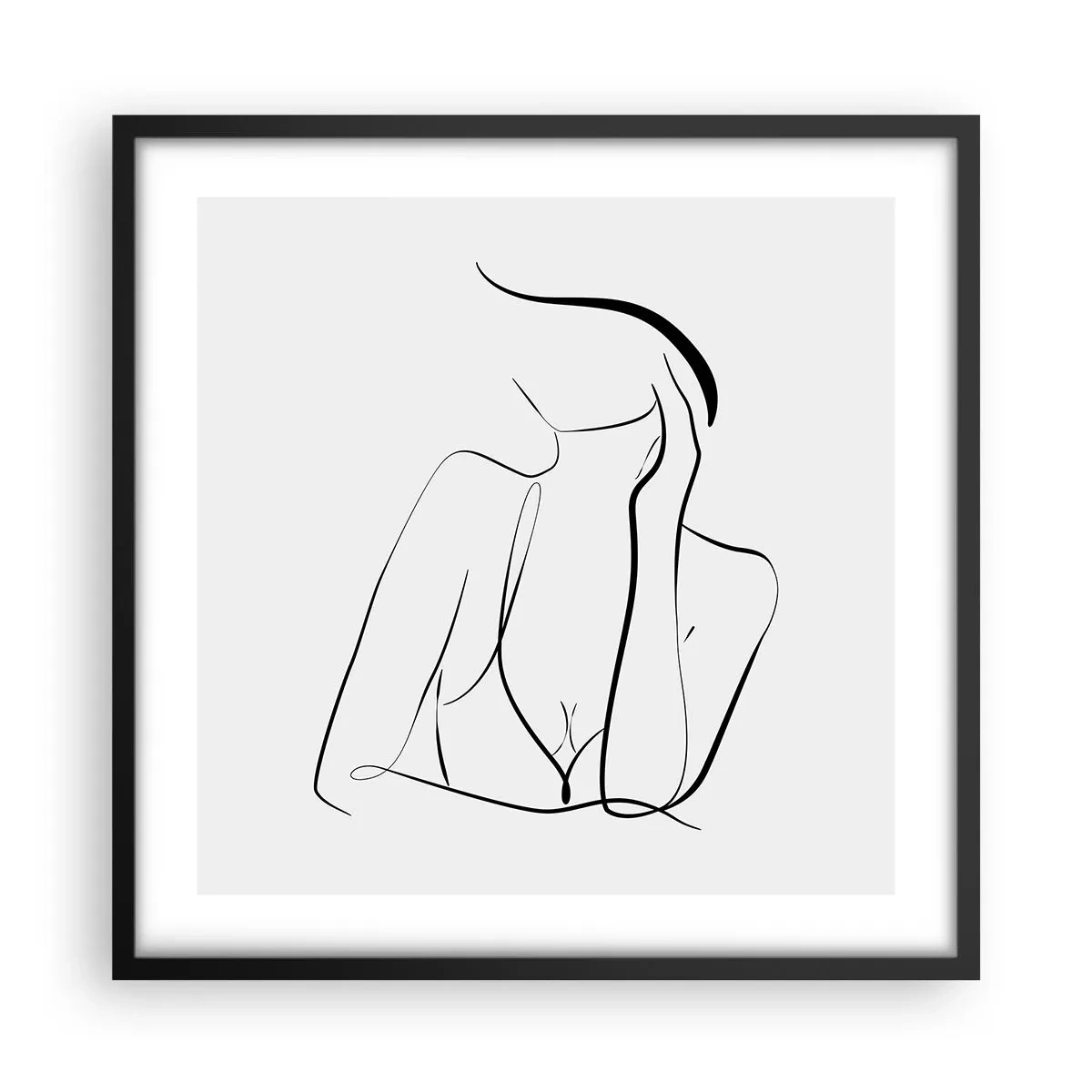 Affisch i svart ram - På drömvågen - 50x50 cm