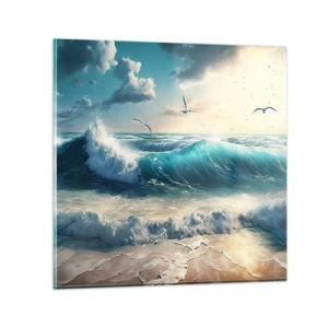 Glastavla - Bild på glas - Ljuder endast för dig - 40x40 cm