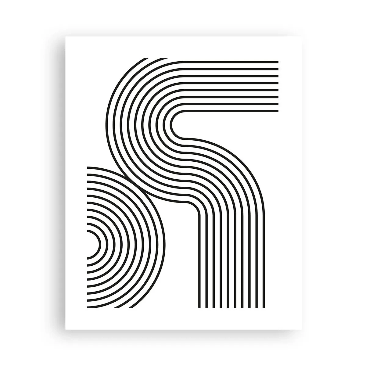 Affisch - På en kurva - 40x50 cm