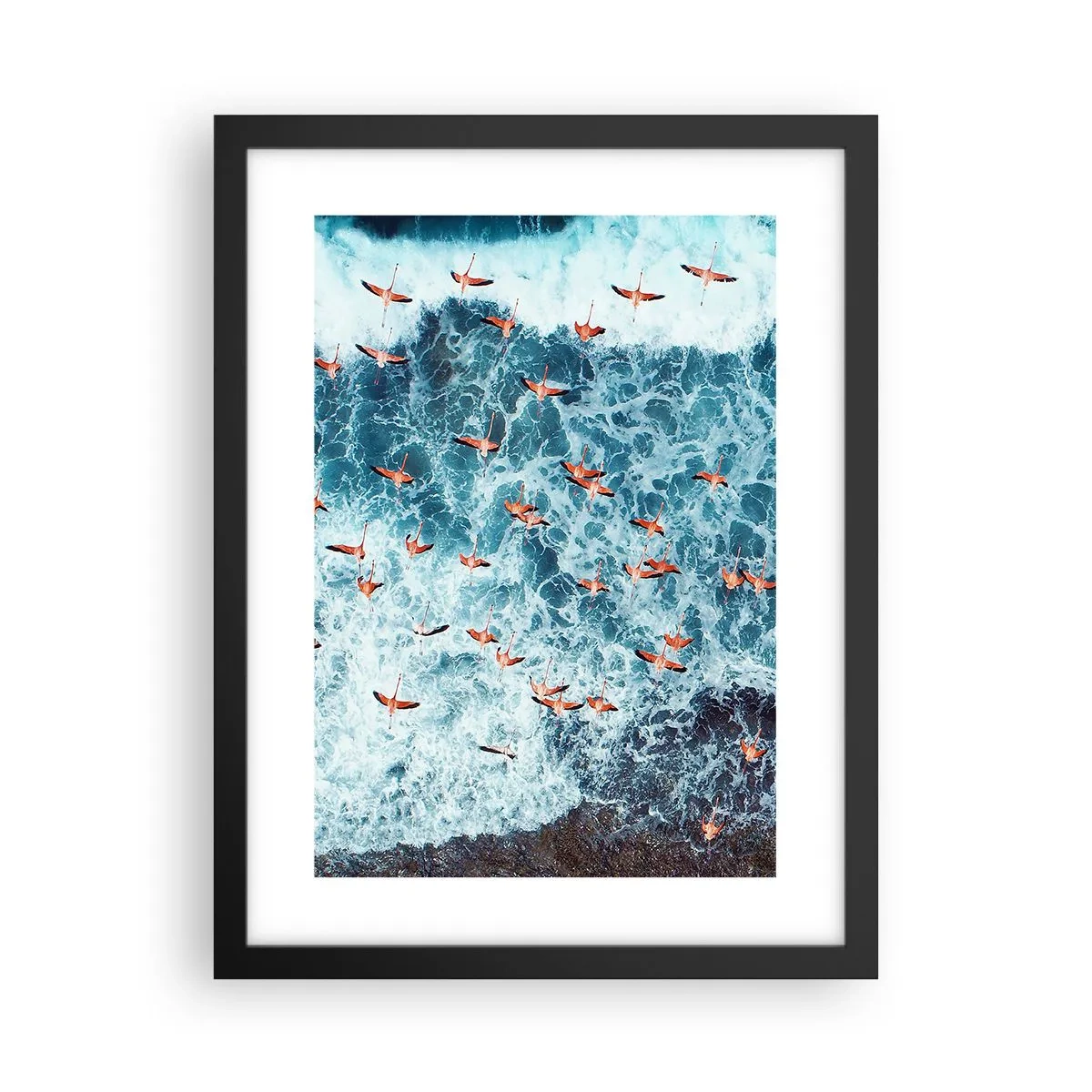 Affisch i svart ram - Kustparad - 30x40 cm