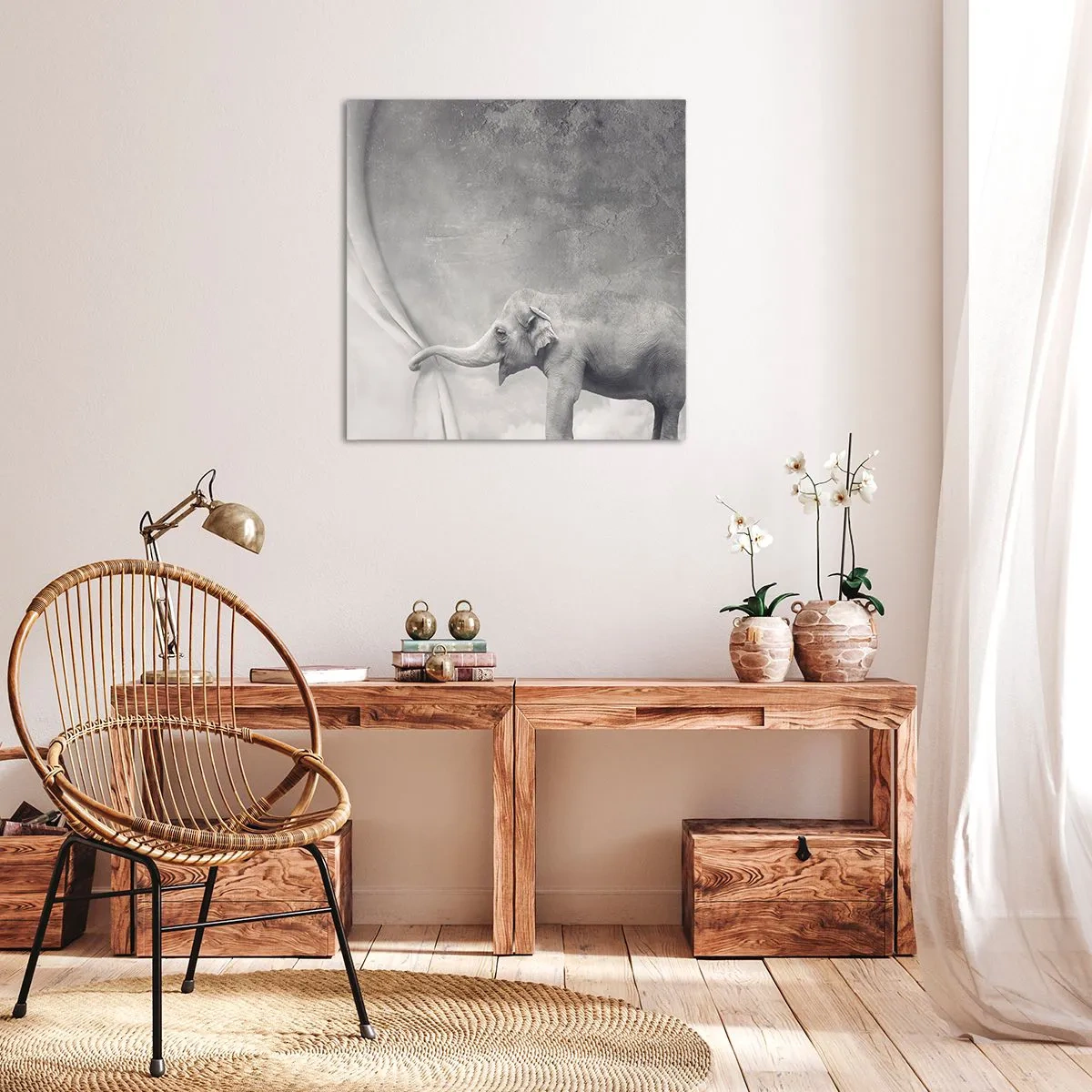 Canvastavla - Bild på duk - Avslöja hemligheten - 50x50 cm