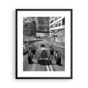 Affisch i svart ram - För länge sedan i Monte Carlo - 40x50 cm