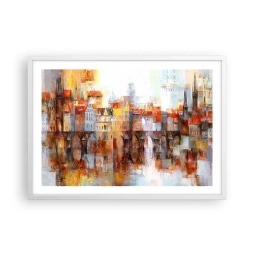 Affisch i vit ram - Vackert under bron - 70x50 cm