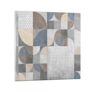 Glastavla - Bild på glas - Keramisk fantasi - 30x30 cm