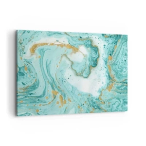 Canvastavla - Bild på duk - Under stora vågen från Edo-tiden - 100x70 cm