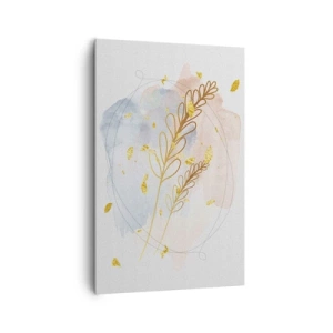 Canvastavla - Bild på duk - En gyllene explosion - 80x120 cm