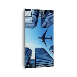 Canvastavla - Bild på duk - Utsikten från glasravinen - 65x120 cm