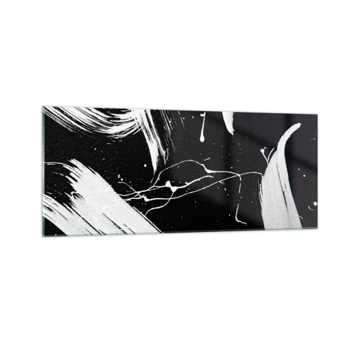 Glastavla - Bild på glas - Bryta mörkret - 100x40 cm