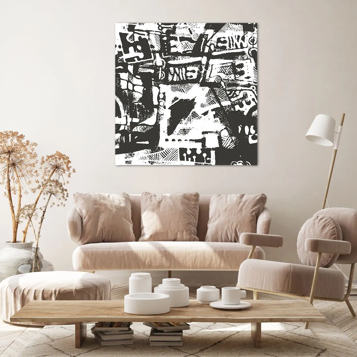 Canvastavla - Bild på duk - Ordning eller kaos? - 60x60 cm