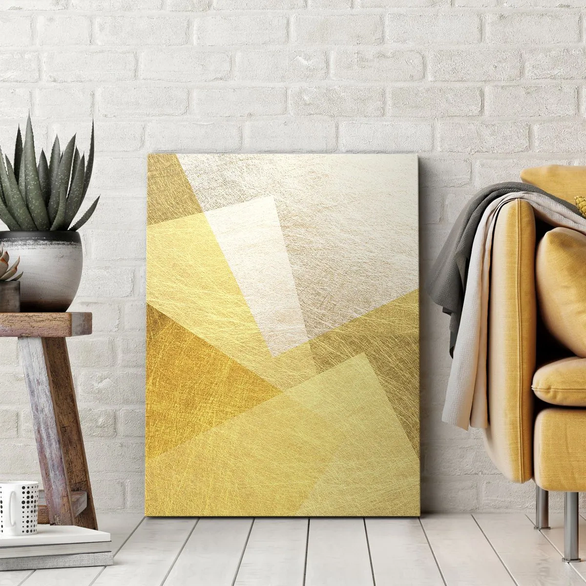 Canvastavla - Bild på duk - Geometriskt väder - 50x70 cm