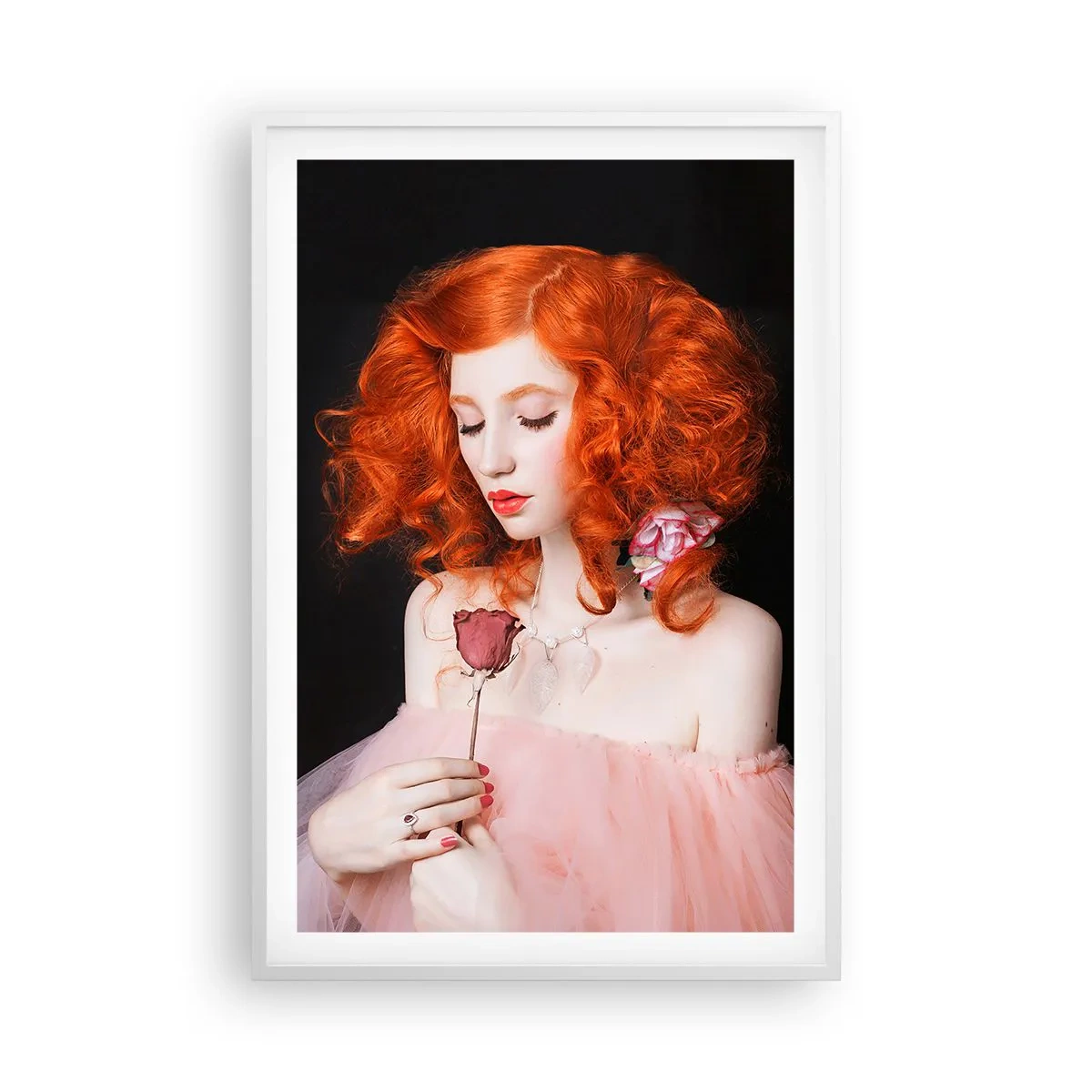 Affisch i vit ram - I Barockstil - 61x91 cm
