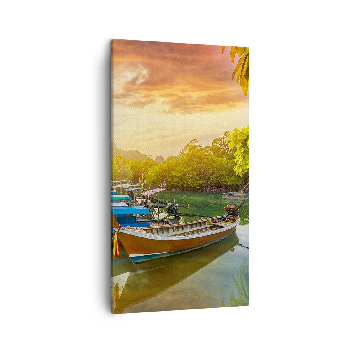 Canvastavla - Bild på duk - Före en arbetsam dag - 45x80 cm