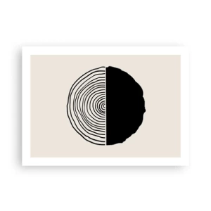 Affisch - Hälften hälften - 70x50 cm