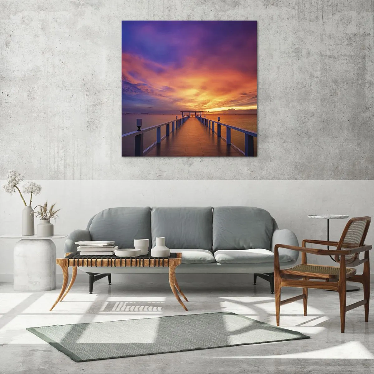 Glastavla - Bild på glas - Utan ände - 60x60 cm