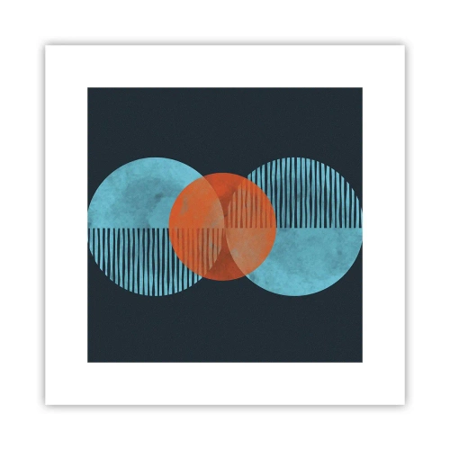 Affisch - Symmetrisk komposition - 30x30 cm