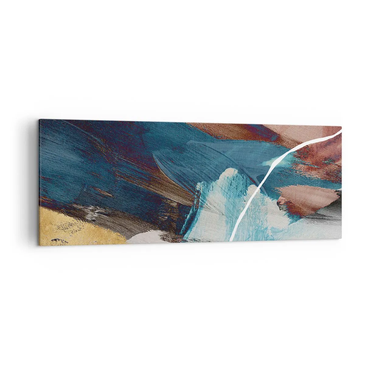 Canvastavla - Bild på duk - Med styrka och energi - 140x50 cm