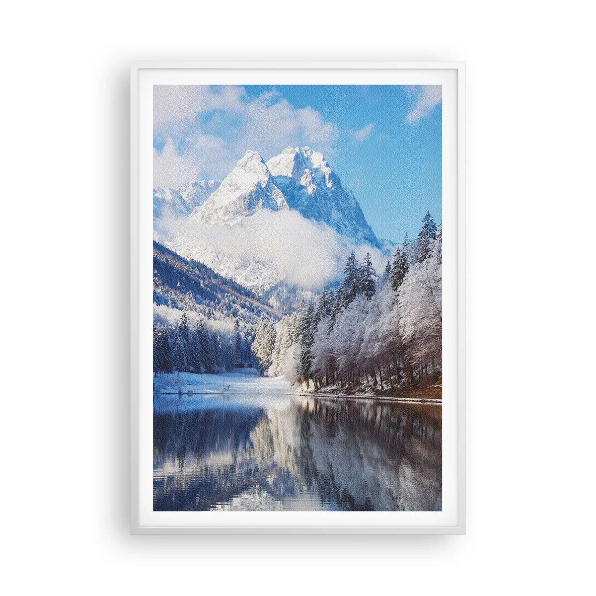 Affisch i vit ram - Snövakt - 70x100 cm