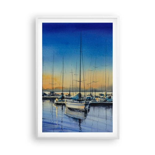 Affisch i vit ram - Slutet på en bra dag - 61x91 cm