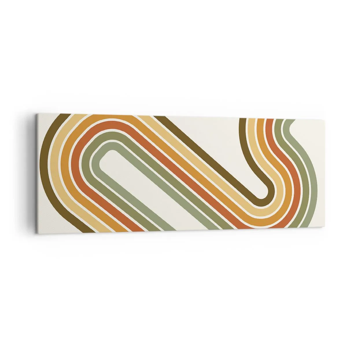 Canvastavla - Bild på duk - Zig-zack mot målet - 140x50 cm