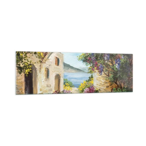 Glastavla - Bild på glas - Kustprovinsens charm - 160x50 cm