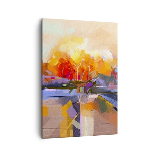 Canvastavla - Bild på duk - Så blev det höst - 50x70 cm