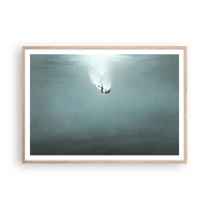 Affisch i ram av ljusek - I havets famn - 100x70 cm