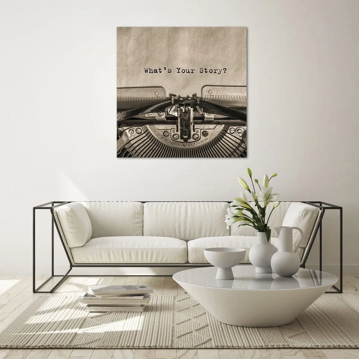 Glastavla - Bild på glas - Svara mig - 30x30 cm