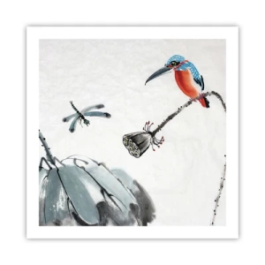 Affisch - Ängens liv - 60x60 cm