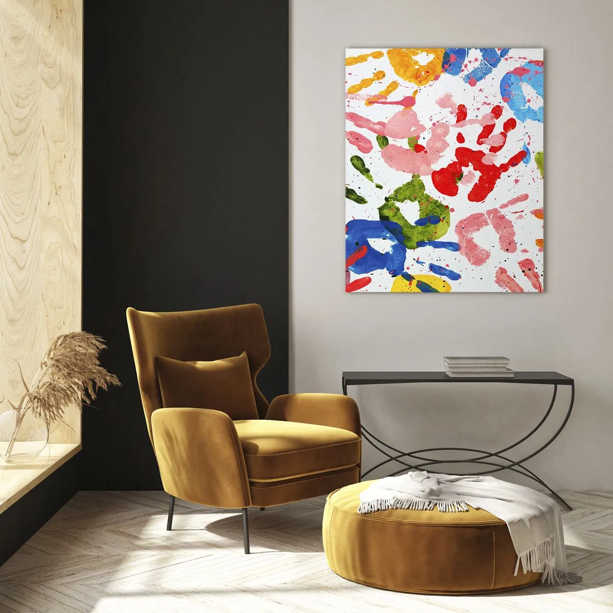 Glastavla - Bild på glas - Följs spåren - 50x70 cm