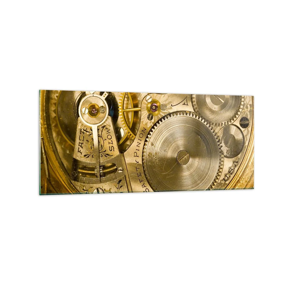 Glastavla - Bild på glas - Gå med tidens anda - 120x50 cm