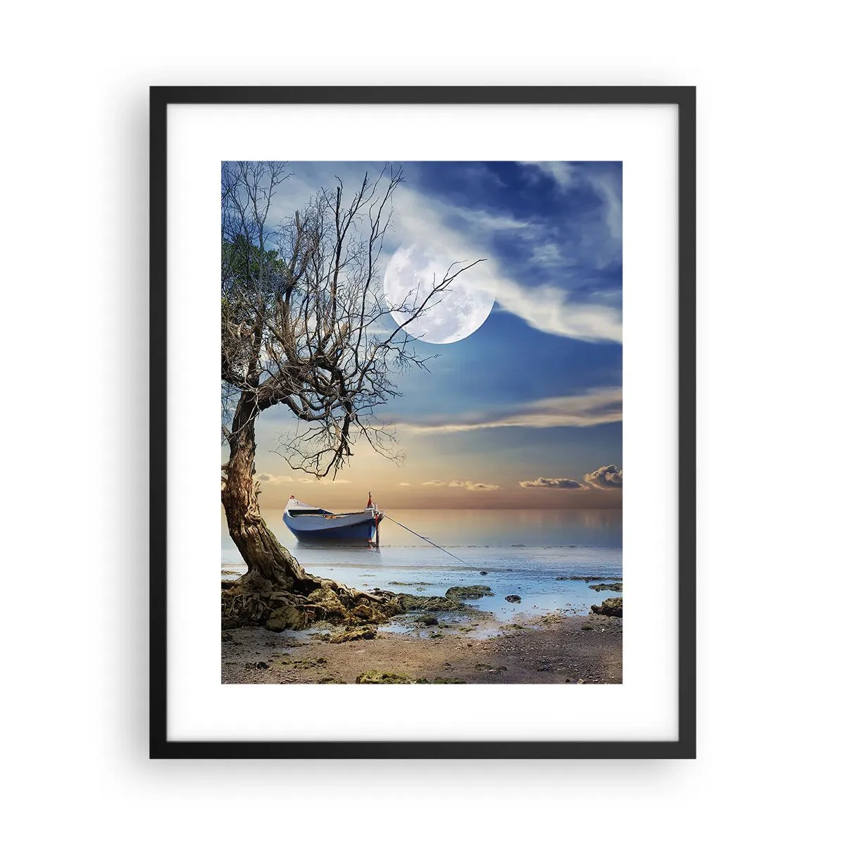 Affisch i svart ram - Är det slut eller början? - 40x50 cm