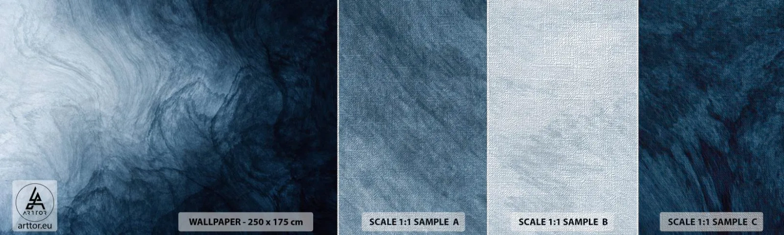 Provbit av fototapet Premium Canvas - Nå djupt in - Abstraktion, Bit, Modern konst - 100x30 cm