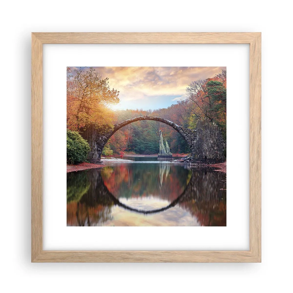 Affisch i ram av ljusek - På andra sidan av spegeln - 30x30 cm