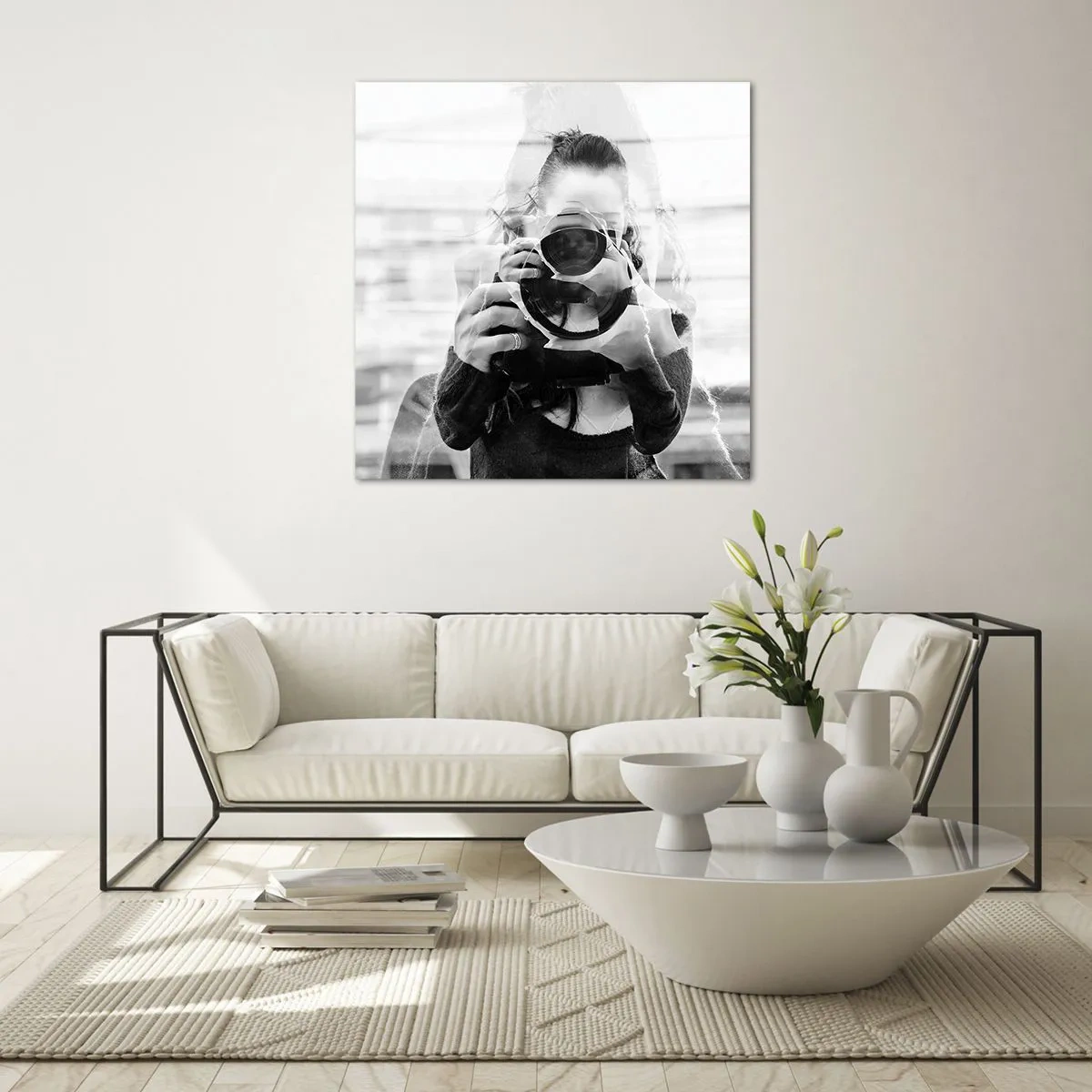 Glastavla - Bild på glas - Skapare och material - 60x60 cm