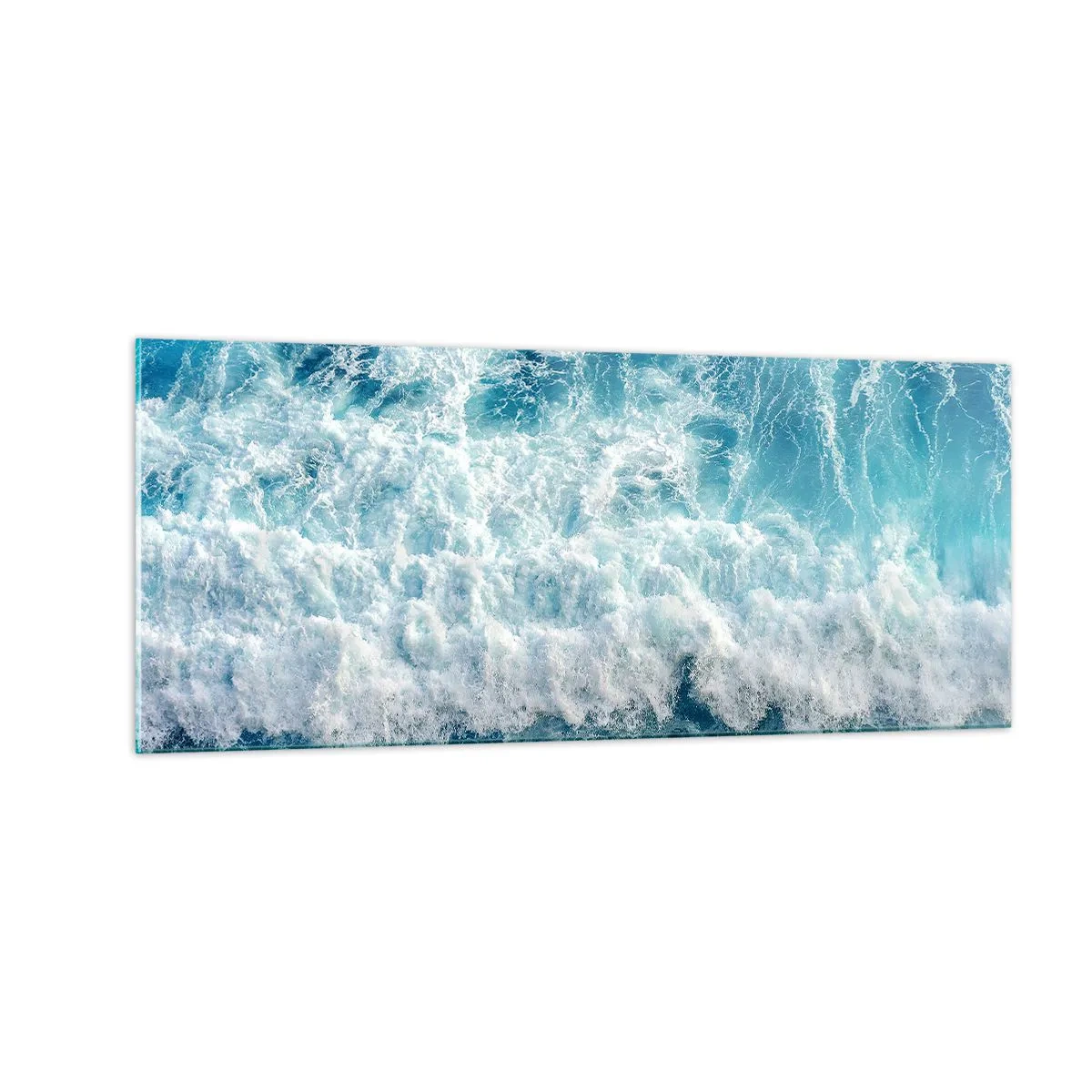 Glastavla - Bild på glas - Glatt och hoppande - 100x40 cm