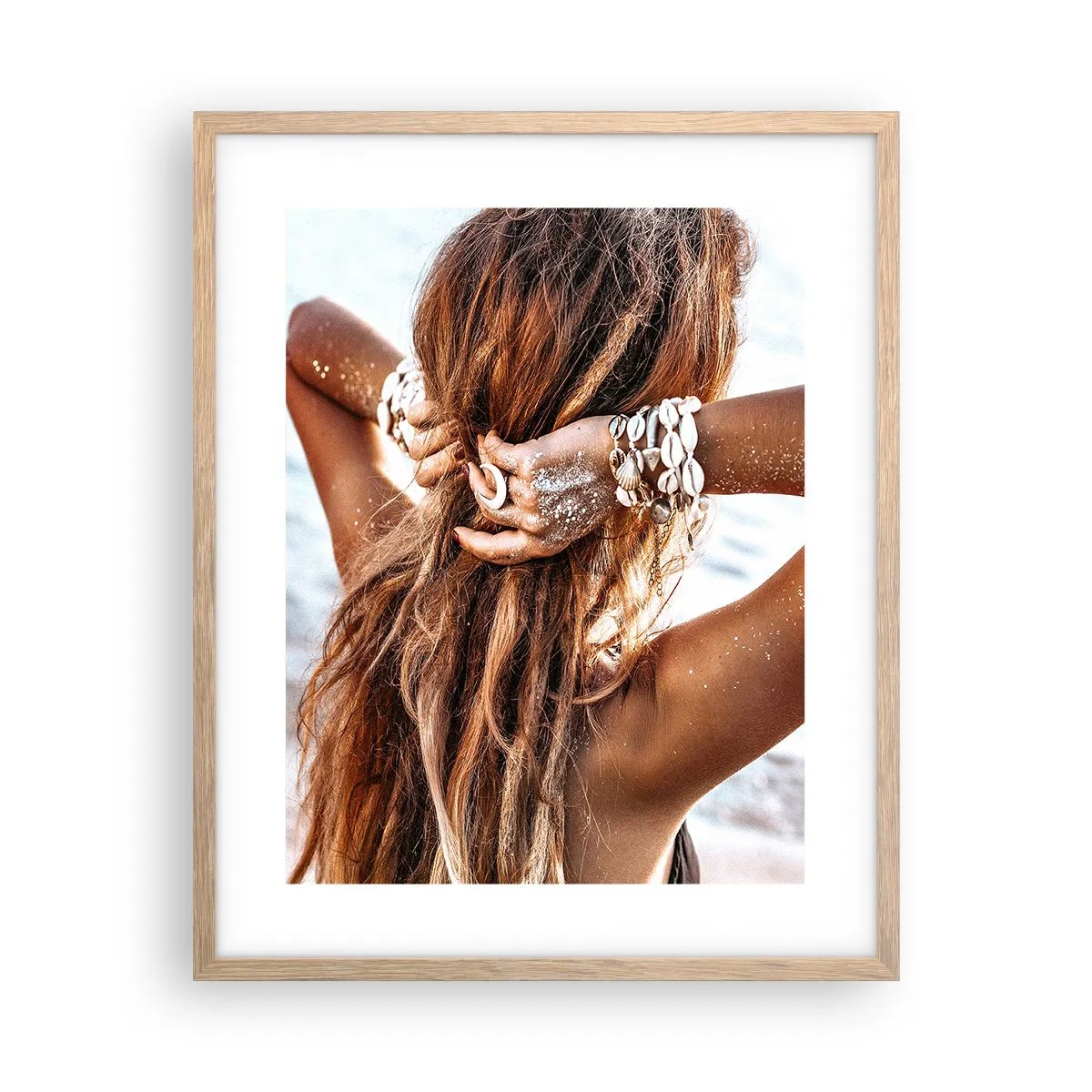 Affisch i ram av ljusek - Vattnets och solens syster - 40x50 cm