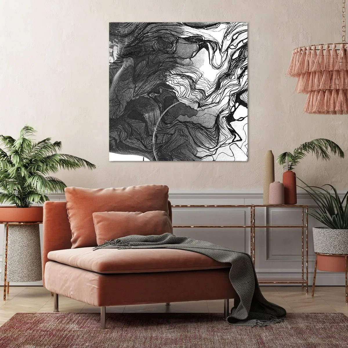 Canvastavla - Bild på duk - Tilltrasslad i drömmarna - 70x70 cm