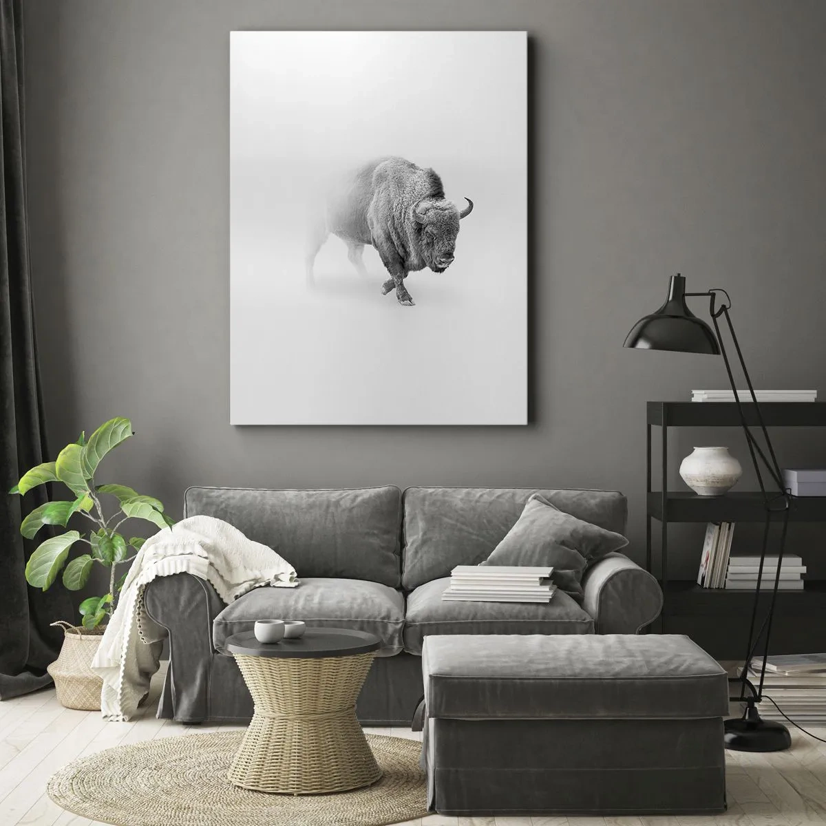 Canvastavla - Bild på duk - Präriens kung - 50x70 cm