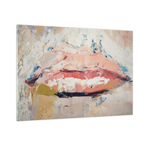 Glastavla - Bild på glas - Väcker sinnen - 100x70 cm