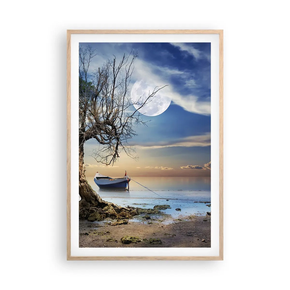 Affisch i ram av ljusek - Är det slut eller början? - 61x91 cm